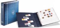 Leuchtturm Euro-Münzalbum Numis, inkl. Kassette & 7 Hüllen, blau 338772 Neu -