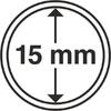 Leuchtturm Münzkapsel Grips 15 mm (10er Pack) 327665 Neu -
