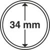 Leuchtturm Münzkapsel Grips 34 mm (10er Pack) 310430 Neu -