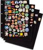 Leuchtturm Tafeln für Pin-Album mit schwarzem Samtbezug (4er Pack) 339966 Neu -