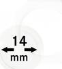 Lindner Münzkapsel OCTO 14mm OS014, 2er Pack Neu -