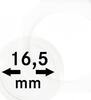 Lindner Münzkapsel OCTO 16,5mm OS165, 2er Pack Neu -