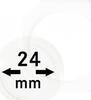 Lindner Münzkapsel OCTO 24mm OS024, 2er Pack Neu -
