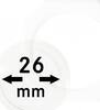 Lindner Münzkapsel OCTO 26mm OS026, 2er Pack Neu -