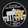 Bund 2010 20 Jahre Deutsche Einheit CuNi teilvergoldet PP -