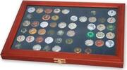 Safe Edle Holzvitrine für Champagnerdeckel oder Kronkorken Nr. 5865 Neu -