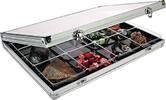 Lindner Alu-Sammelvitrine mit 12 Fächern (87 x 90 mm) 4890-12 Neu -