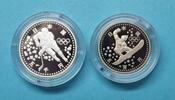 Japan 1997 500 + 5000 Yen Olympiade Nagano Proof Set, Etui, Zertifikat PP -