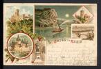 AK Rhein 1897 Stolzenfels, Pfalz bei Kaub, Koblenz, Blücherdenkmal etc. -