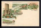 AK St. Goar um 1900 Ruine Katz, St. Goarshausen, Festung Rheinfels -