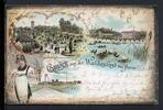 AK Herne 1897 Gruss aus der Waldeslust -