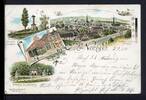 AK Neviges 1904 Schloss Hardenberg, Elektrische Centrale, Kriegerdenkmal -