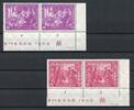 DDR DDR MiNr. 248-249 DZ postfrisch waag. Paare Eckrand ur MiNr. 248-249 DZ waag. Paare Eckrand ur -