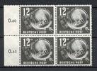 DDR DDR MiNr. 245 postfrisch als 4er Block Bogenrand MiNr. 245 als 4er Block Bogenrand -