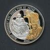 2012 Medaille Papst Benedikt XVI. Pieta von St. Peterteil vergoldet PP -