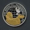 2010 Medaille Papst Benedikt XVI. Weltfriedenstag teilvergoldet PP -
