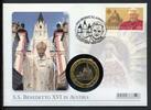 Österreich Numisbrief 2007 Medaille Papst Benedikt XVI. in Österreich -