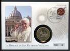 Vatikan Numisbrief 2006 Medaille Papst Benedikt XVI. Basilica San Pietro -
