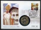 Bund Numisbrief 2006 Medaille Papst Benedikt XVI. Besuch in Deutschland -