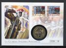 Vatikan Numisbrief 2005 Medaille Papst Benedikt XVI. Schweizer Garde -
