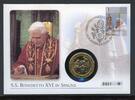 Vatikan Numisbrief 2006 Medaille Papst Benedikt XVI. in Spanien -