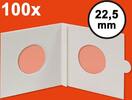 Hartberger Münzrähmchen 22,5 mm selbstkl. 100er Pack 8322225 Neuware ohne OVP -