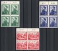 DDR DDR MiNr. 286-288 postfrisch als 4er Blöcke (286 waag. gefaltet) MiNr. 286-288 als 4er Blöcke (286 waag. gefaltet) -