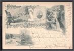 AK Johannesburg, Südafrika 1897 Crocodile River, Commissioner Street -