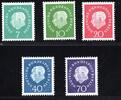Berlin Berlin Rollenmarken MiNr. 182-186 R postfrisch MiNr. 182-186 R Rollenmarken -