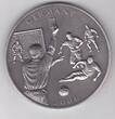 2006 LIBERIA GIANT 5$ UNC COIN YEAR GERMANY FOOTBALL FIFA WORLD CUP BOX COA