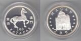 100 PATACAS 2002 MACAO MACAU RARE SILVER PROOF  COIN YEAR OF HORSE KM#107 COA BOX