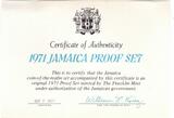 JAMAICA - PROOF 7 DIF COINS SET 1971 YEAR KM#51, 53-58 IN BOX + COA SILVER