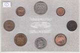 1 CENT 1990 PW SOUTH AFRICA RARE EXTREMELY MINT 8 DIF COINS SET  - 2 RAND BOTHA 1