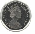 50 PENCE 2010 GIBRALTAR  UNC COIN YEAR KM#1072 CHRISTMAS PARTRIDGE ON THE TREE