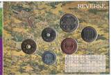 500 YEN 1995 JAPAN 6 DIF BU COINS MINT SET 1-  YEAR WORLD CULTURAL HERITAGE KYOTO