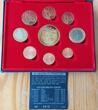 5 EURO 2004 GIBRALTAR PROBE PATTERN ESSAI 9 DIF UNC SET 0.01 -  YEAR SHIP COA BOX