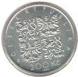 200 KORUN 1995 CZECH REPUBLIC SILVER UNC  COIN YEAR KM#16 PAVEL SAFARIK