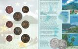 2005 FRENCH POLYNESIA 8 DIF UNC SET EURO YEAR PATTERN ESSAI PROVA