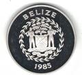 1985 BELIZE SILVER 20$ PROOF COIN YEAR KM#82 DECADE FOR WOMEN