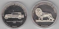 10 FRANCS 1926 CONGO NICKEL  PROOF COIN 2003 YEAR CAR HISTORY AUTOMOBILE LANCIA