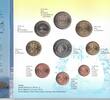2 EURO 2004 FINLAND 8 DIF UNC COINS MINT SET 0.01 -  YEAR + MEDAL