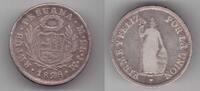 2 REALES 1828 PERU - SILVER  COIN YEAR KM#141