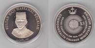 2003 BRUNEI PROOF 3$ COIN YEAR KM#77 FINANCE MEETING + BOX + COA