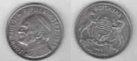 5 PULA 1988 BOTSWANA RARE CU-NI  UNC COIN YEAR KM#20 POPE VISIT