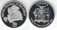  2001 JAMAICA SILVER PROOF 25$ COIN YEAR KM#186 UNICEF  44.68 £41.55 £  +  7.45 £ shipping