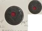 Centimes Zinc Grand-module1943, trou décentré Etat TTB -