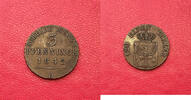 ALLEMAGNE. Prusse. Friedrich Wilhelm IV. Belle monnaie 3 pfenninge 1842 D. TTB -