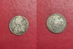 Monnaie Louis XV 1/2 Ecu aux branches d'olivier 1729 O (RIOM) Etat TB+/TTB -
