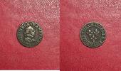 Monnaie Louis XIII Double tournois Buste Lauré et Cuirassé 1616 X Etat TB/TTB -