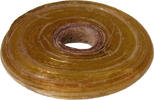 Roman whorl bead made of yellow glass. Ancient Roman glass collection 2. C. AD -